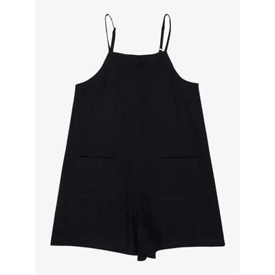 Roxy Lavender Haze Rg Mouwloze Romper Zwart 10 Years Meisje