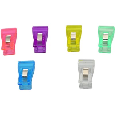 100 Stuks Multifunctionele Klemmen Kleurrijk Transparant Plastic Platte Staart Klem Set voor Foto's Ophangen yellow