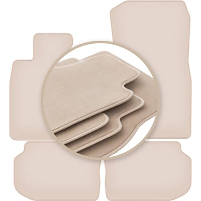 PREMIUM beige vloermatten voor: BMW 5 F10 xDrive sedan 2010-2013
