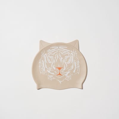Sunnylife - Kids Swimtime Badmuts Tully the Tiger - Siliconen - Bruin