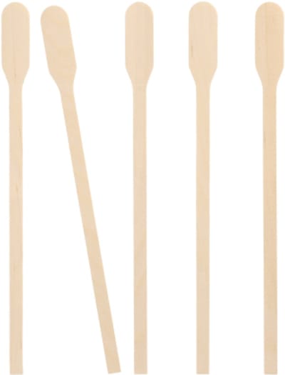 1000 Roerstaafjes, Hout pure 19 cm