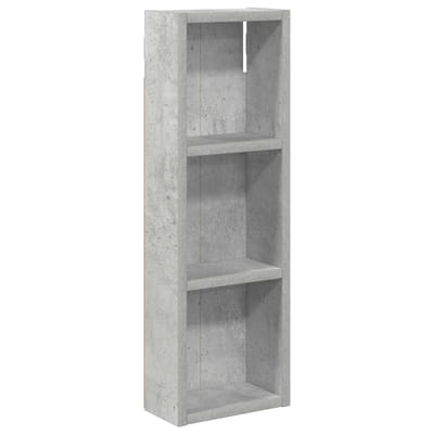 vidaXL - Badkamer - wandkast - Beton - Grijs - 20 - x - 10 - x - 60,5 - cm