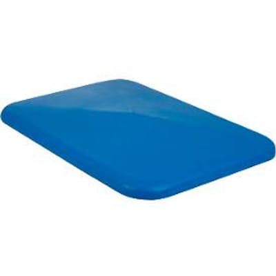 Deksel voor rechthoekige container, kunststof, 227 l, blauw