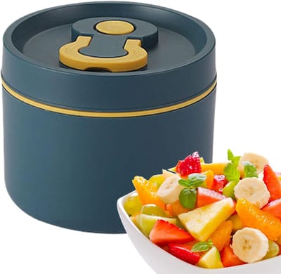 Thermo Food Container - Isolatie Lunchbox - Warm Eten - Lekvrij Ontwerp - 650 ml - Blauw