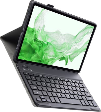 Hoes Geschikt voor Samsung Galaxy Tab S10 Plus - Toetsenbord Case - Keyboard Book Cover - Hoesje - Zwart