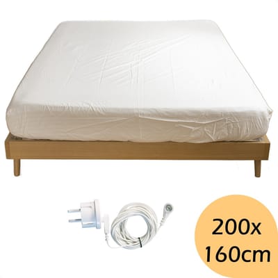 Earthle Earthing Hoeslaken - Aardingshoeslaken - Aardinghoeslaken - Aarden - Aarding - Grounding - Bio Katoen (200x160x30cm)