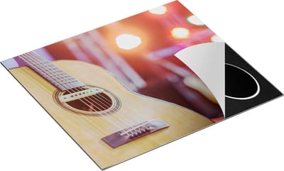 Chefcare Inductie Beschermer Gitaar bij het Podium - 60x50 cm - Afdekplaat Inductie - Kookplaat Beschermer - Inductie Mat
