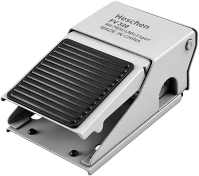 Cosensi - Pneumatische Voetpedaalschakelaar - 3 Weg 2 Positie - Rubber Antislip - Voet Schakelaar - Ideaal voor Pneumatische Systemen - 12.7 x 8.6...