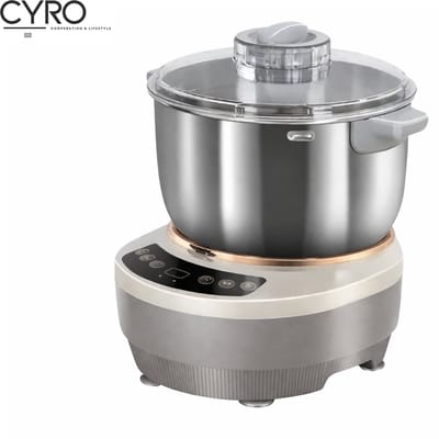 CYRO - Deegmachine - Kneedmachine - Elektrische Deegmixer - Keukenmachine - Keukenrobot - 25°C tot 38°C - 7 Liter - Roestvrijstaal