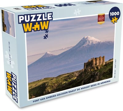 Puzzel Fort van Amberd gelegen naast de Aragat berg in Armenië - Legpuzzel - Puzzel 1000 stukjes volwassenen