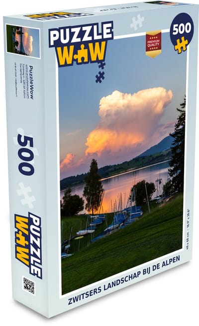 Puzzel Zwitsers landschap bij de Alpen - Legpuzzel - Puzzel 500 stukjes