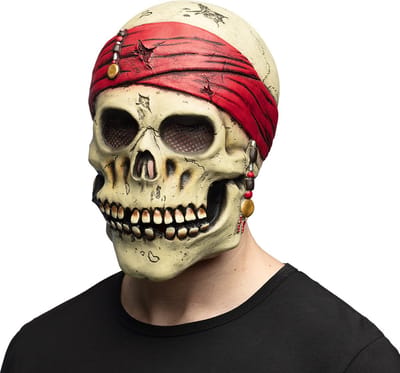 Boland - Latex masker Piraat Crinson - Volwassenen - Piraat - Schedel - Halloween - Carnaval - Themafeest