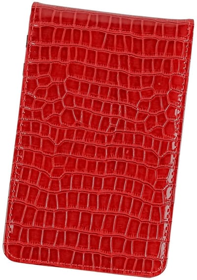 Dailygoods - Golf scorekaarthouder - Leren scorekaartopslag - Comfortabele grip - Rood - Slijtvast en vuilafstotend - Ideaal voor golfers - Compact fo...