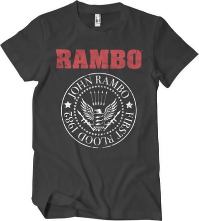 Rambo Heren Tshirt -S- First Blood 1982 Seal Zwart