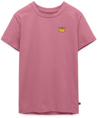 Pompompurin Geborduurd Portret Premium T-Shirt Tiener