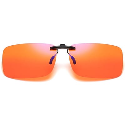 UV-beschermd Gepolariseerd UV-bescherming Lichtgewicht Comfortabel Duurzaam Hoge Kwaliteit Lenzen Clip-On Anti-Straling Flip-up orange