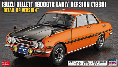Hasegawa Modelbouwpakket Militaire voertuigen - 52449 Isuzu Bellett 1600GTR - Vroege Versie 1969 - Detail Up Version - Japanse Auto Plastic - 1:24 - Modelbouw