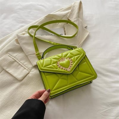 Sac Rétro pour Femmes Style Nouveau Printemps Beau et Tendance Sac Bandoulière Un Épaule Décontracté Sac Carré
