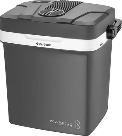 Outtec® Campingkoelkast, Minikoelkast - 27L inhoud - Kleine Drankenkoelkast, Minibar, Draagbare Koelbox voor Kamperen, Kantoor, Tuin, Picknick, Outdoor