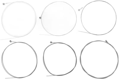 Dailygoods - Elektrische gitaarsnaren - Vervangingssnaren - Duurzaam en glanzend - Nikkelstaal - Voor leermuzikanten - Geschikt voor thuis en school