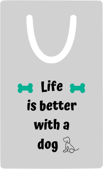 Hacebo® - life is better with a dog metalen boekenlegger - Honden - honden liefhebbers - verjaardag - cadeau - kado - geschenk Bladwijzer boekenleggers - 7.6 cm x 5cm