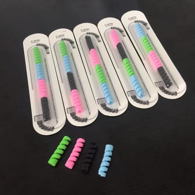 Protection en spirale pour câble de chargement de téléphone 4 couleurs Universel Anti-rupture pour câble de données USB gray