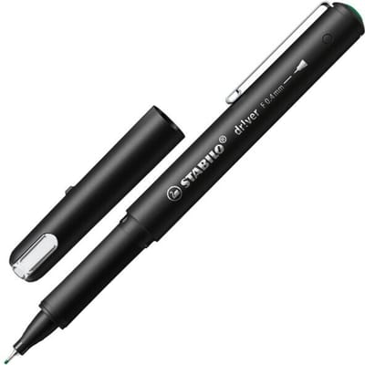 STABILO dr!ver fineliner, fijne punt, groen 5 stuks