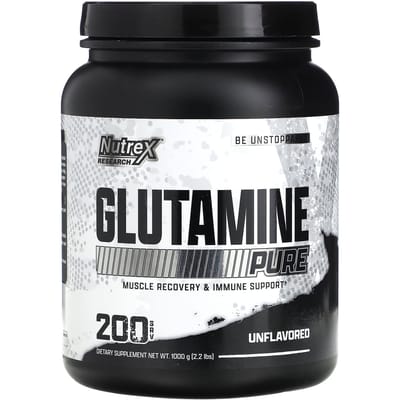 Nutrex Research, Glutamine Pure, Non aromatisé, 2,2 lb (1 000 g)