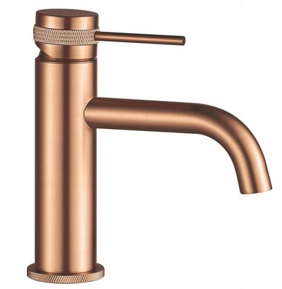 Rea Lungo Grip low - Wastafelkraan - Geborsteld Koper - 15X5X16,5CM