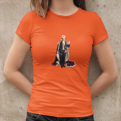 Oranje Koningsdag T-Shirt Willem Alex (DAMES - MAAT XS) | Oranje kleding & shirts | Feestkleding