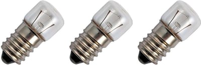 Signaallamp E14 24V 3W - 125 mAh - 3 stuks - T16 Gloeilamp Ø16mm - 35mm - 2500K - Dimbaar