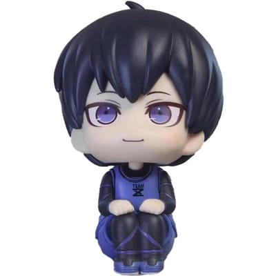 11CM Isagi Yoichi Pop Blue Lock Actiefiguren Q Versie Chigiri Hyoma Bachira Meguru Nagi Seishiro Figuur PVC Ornament Speelgoed gray