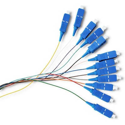 Qoltec 12 x Pigtail glasvezel SC/UPC |   Singlemode |   G657A2 |   2m
