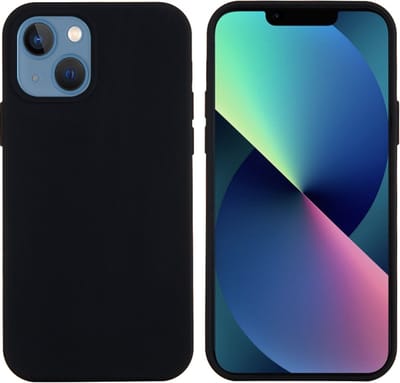 Hoesje Geschikt voor Apple iPhone 14 back cover/ Siliconen Hoesje case van hoge kwaliteit Zwart