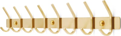 TOJ 16 Haaks Wandkapstok – 62cm - Muur / Wand Kapstok - Hangende Design Muurkapstok - Handdoekrek - RVS - Goud