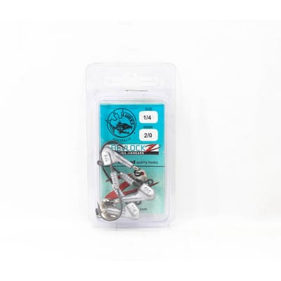 Tackle Tactics Revlockz HD NC Tête Plombée 1/4 oz 2/0 3/paquet (9377) blue