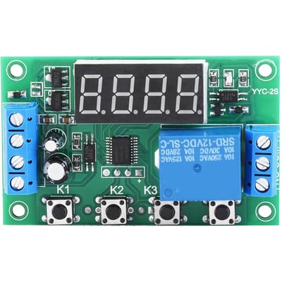 LED-display instelbare timerrelais automatiseringsschakelmodule (12V)