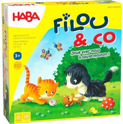 Haba !!! Jeu - Filou & Co (Frans) = Duits 1307024001 - Nederlands 1307024003.