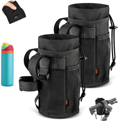 2-Pack Fiets Drinkhouder voor Flessen 12-24oz, Handvat Drinkhouder zonder Schroeven, Ideaal voor Fietsers en Waterflessen
