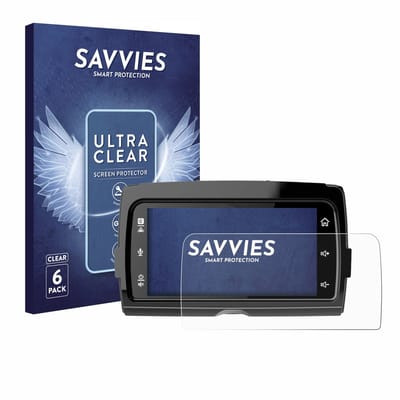 Savvies - Screenprotector voor Harley Davidson Soundstream Reserve WHD14+ - Folie Beschermfolie transparant 6 Stuks