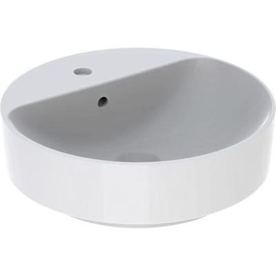 Geberit VariForm Countertop washbasin Ø 45 cm, round, with overflow 500.769.01.2