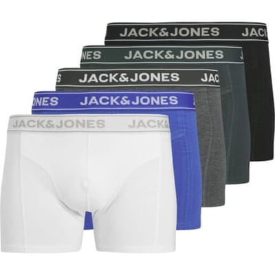 Jack & Jones Heren plus size boxershorts trunks jacblack friday 5-pack multicolor