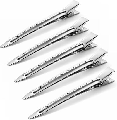 Haarclips voor Stylen, 9cm Pin-Curl Klemmen, Metalen Sectie Duck Bill Clips voor Lang Haar en Kleuren