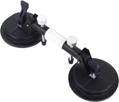 Zuiglift Glaszuiger - Zuignap Tegels - Materiaal Verplaatsen - 150 kg Hechtkracht - 40 x 12.5 cm - Wit