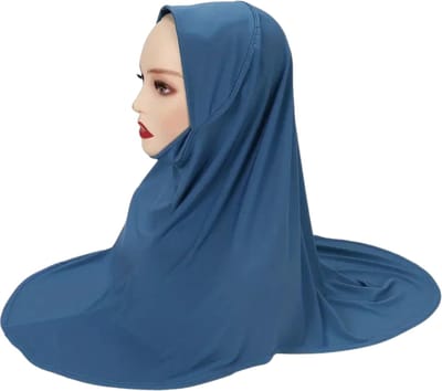 Nivard Hoofddoek - Hijab - Dames - Abaya - Sjaal - Islamitische Kleding - Moslim Kleding - Alhamdulillah - Blauw