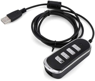 Dailygoody - Line converter - USB audio headphone converter - Met volume- en mute-functie - Groene kleur - Geschikt voor PC - 1 poort