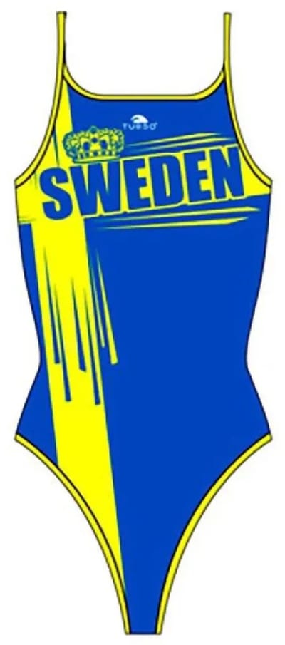 Turbo Sweden Zwemkleding Geel,Blauw L Vrouw