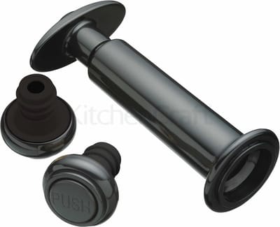 Vacuum Wijnpomp met 2 stoppen - Zwart
