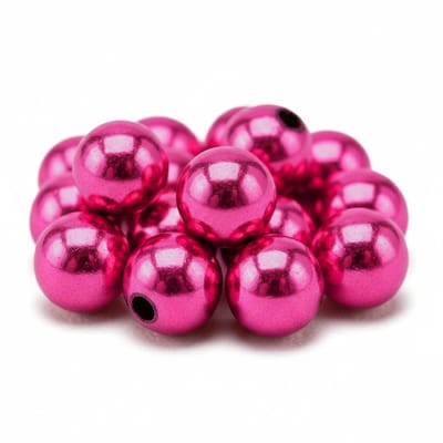 Glans deco kralen - Acryl - Sieraden maken - roze - 240x stuks - Dia 10 mm - reigkralen - kettingen - armbandjes