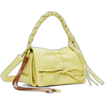 Desigual schoudertas handtas Rodio Naron Mini Crossbody Bag Lima Lichtgeel